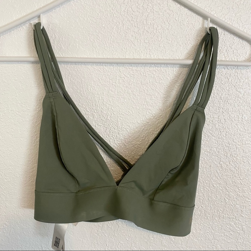 Sage VS Pink Bonded Strappy Bralette